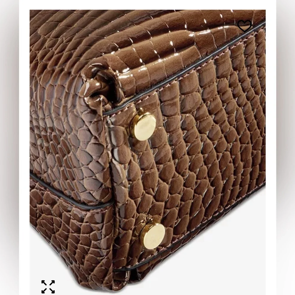 I.N.C. International Concepts Bawdii Croc-Embossed Shoulder Bag🤎🐊